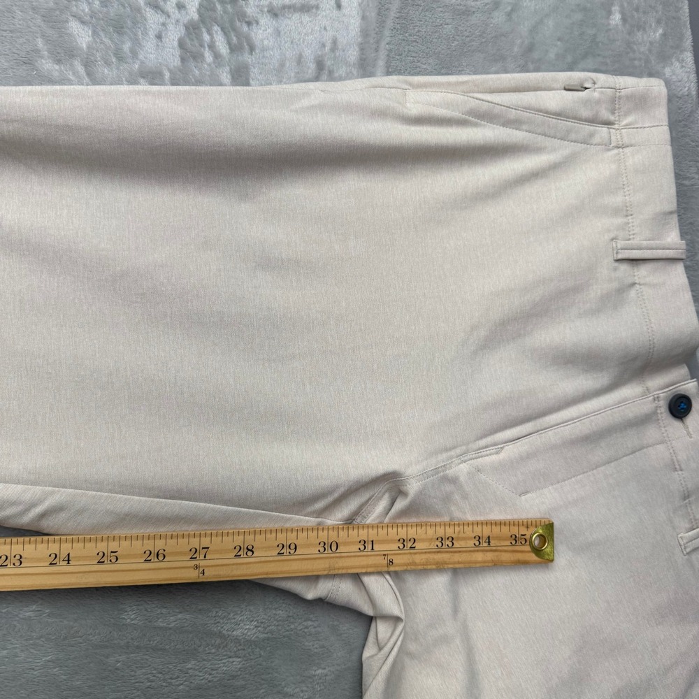 Tommy Bahama Pants Mens 35x32 Beige On Par Flat Front Chino Golf Casual Trouser - Picture 6 of 12